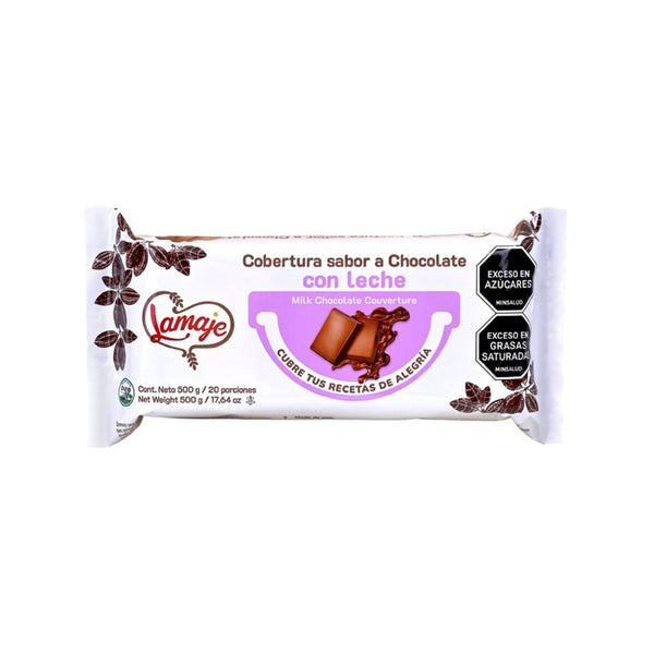 Cobertura Bloque Leche Lamaje 500 Gr