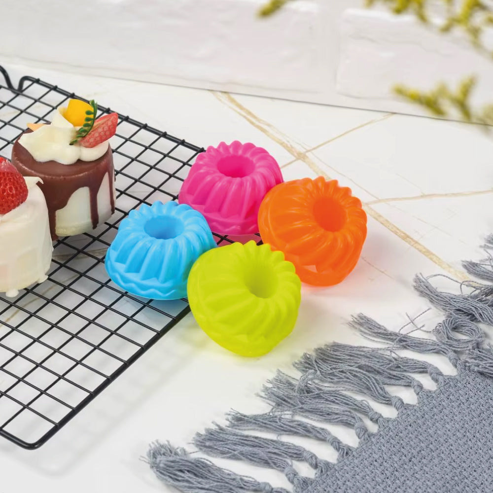 Set Moldes Silicona Mini Fancy Ring Individual 12 Unidades