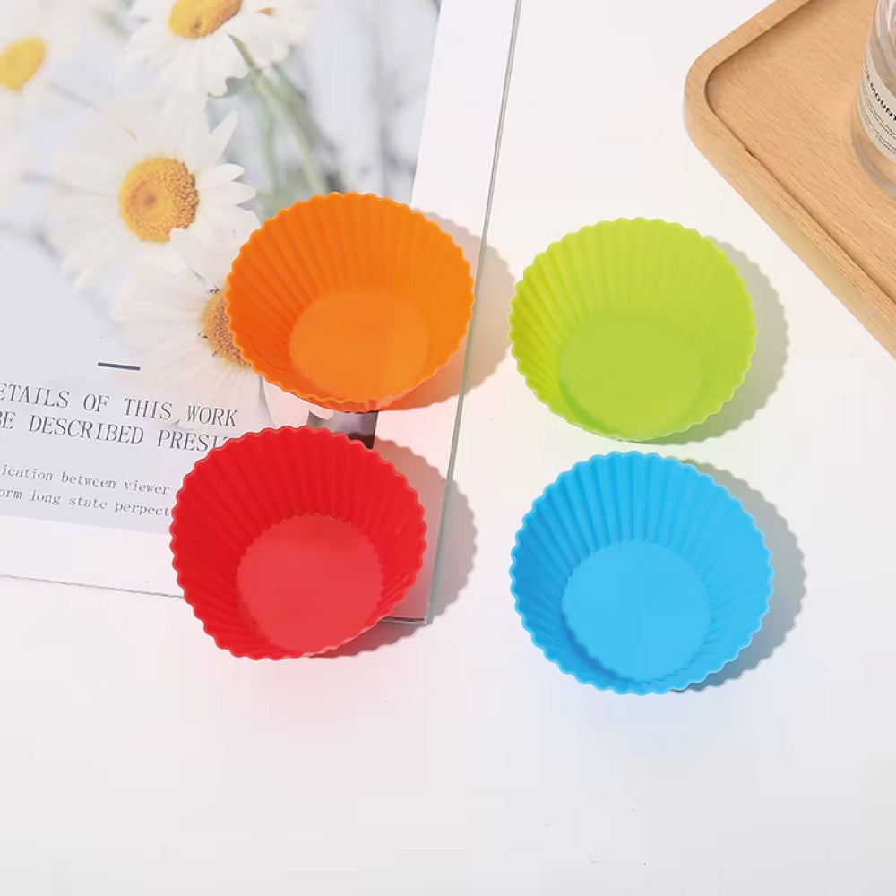 Set Moldes Silicona Cupcake Individual 12 Unidades