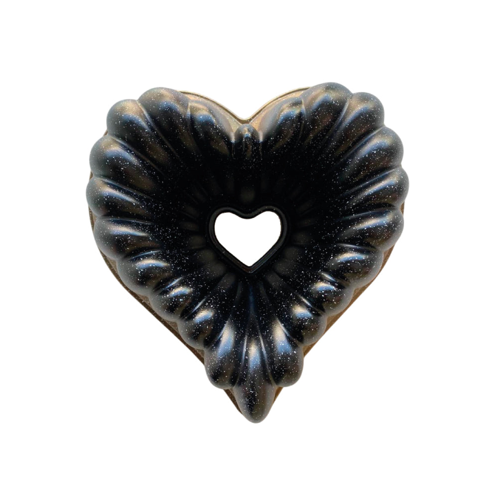 Molde Metálico Corazón Relleno Elegante Selva Negra