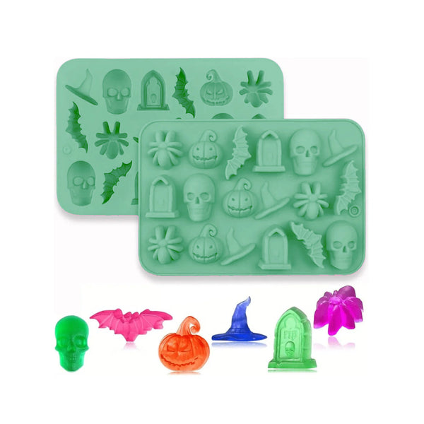 Molde Silicona Figuras Halloween 18 Cavidades