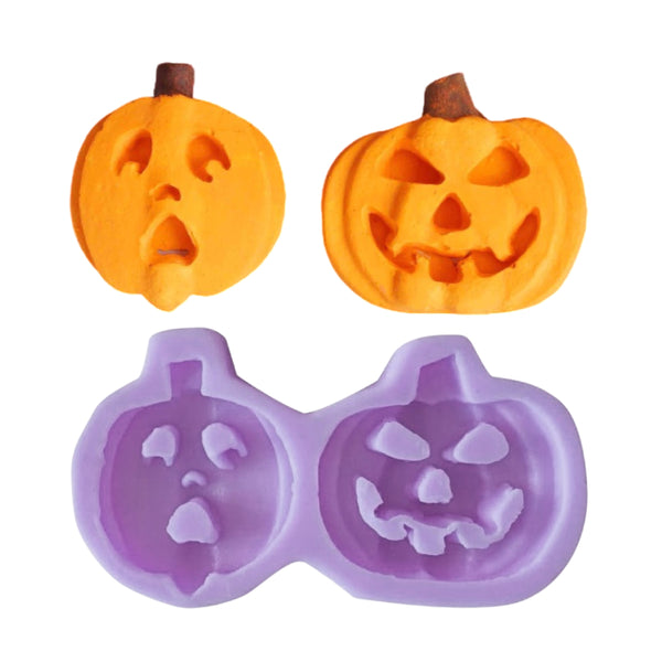 Molde Silicona Calabazas 2 Cavidades