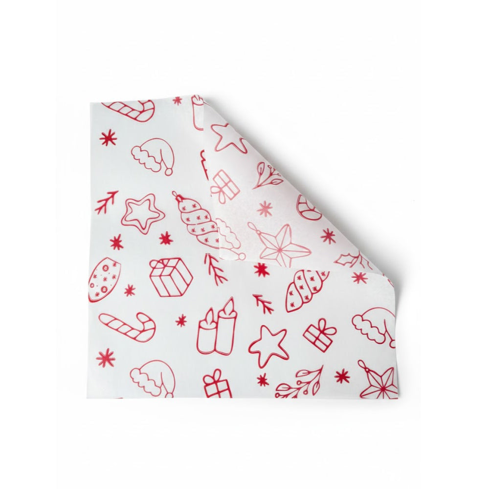 Parafinado Hojas Navidad 20 cm por 20 cm 100 Unidades