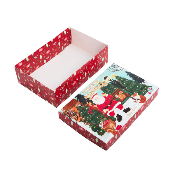 Caja Navidad Base y Tapa 24 cm x 16 cm x 8 cm