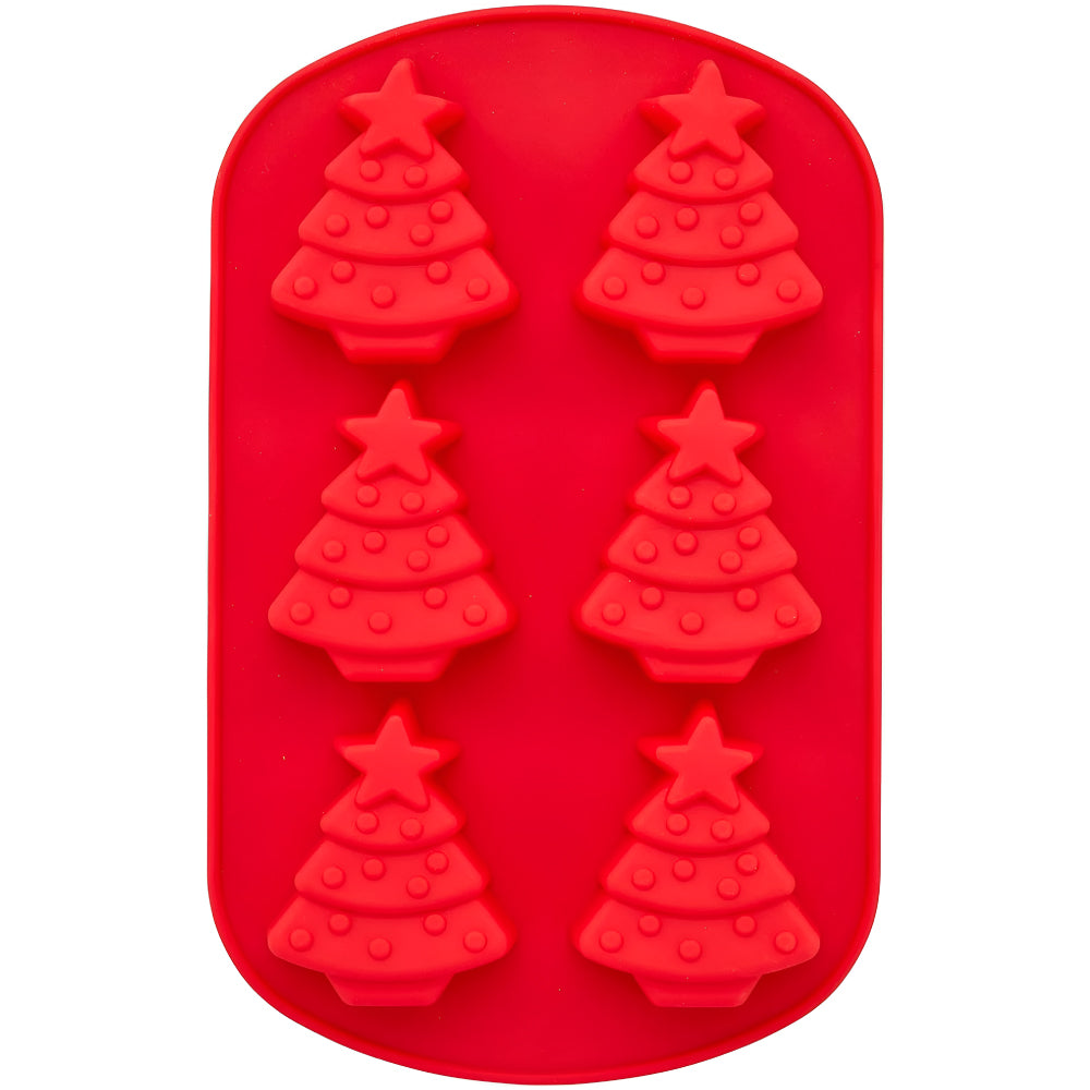 Molde de Silicona Arbol de Navidad X 6 Cavidades Wilton