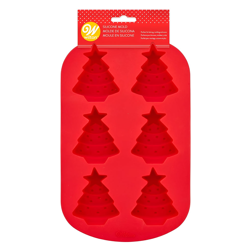 Molde de Silicona Arbol de Navidad X 6 Cavidades Wilton