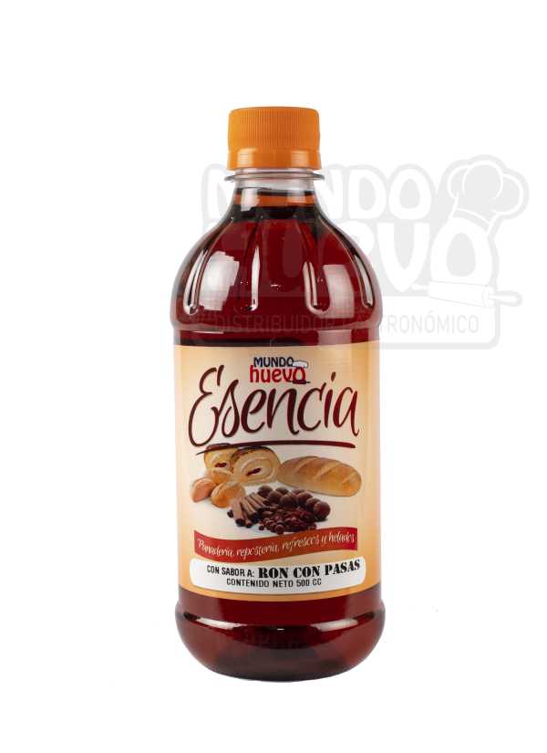 Esencia de Ron Pasas Mundo Huevo x 500 Ml