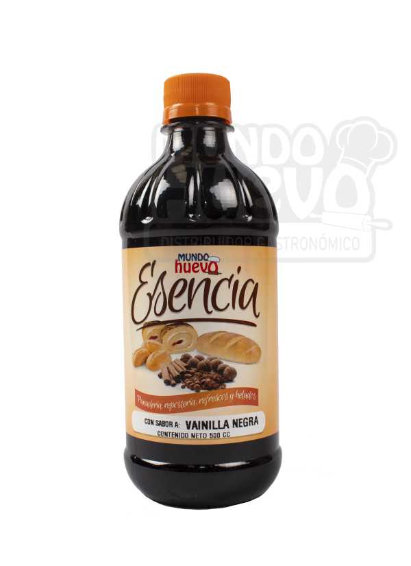 Esencia de Vainilla Negra Mundo Huevo x 500 Ml