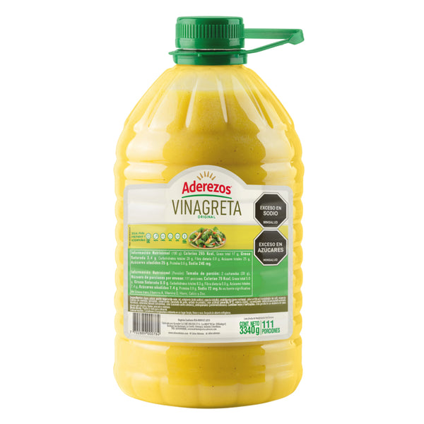Vinagreta original Aderezos 3.340 gr