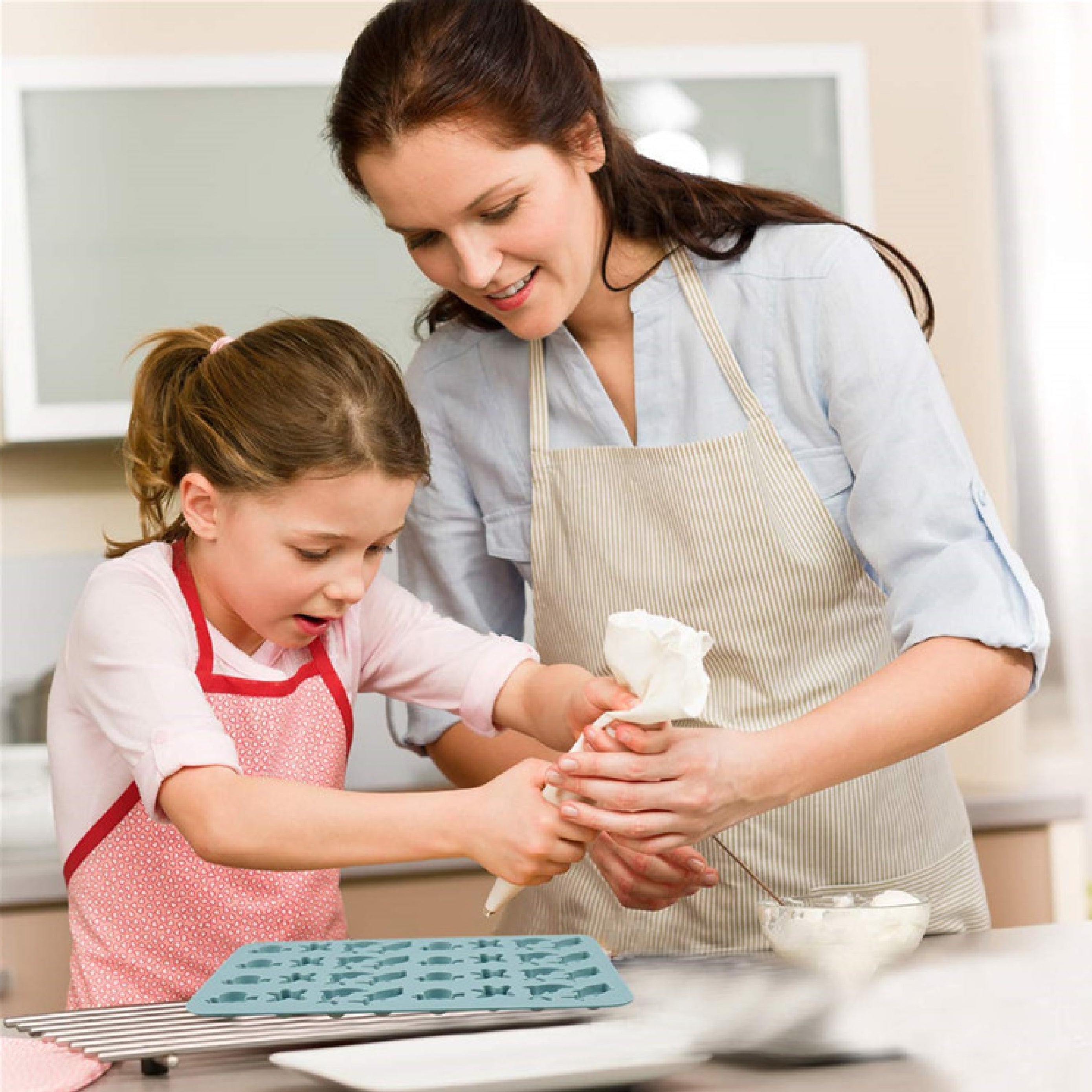 Molde de Silicona Mini Animales Mar X 32 Cavidades