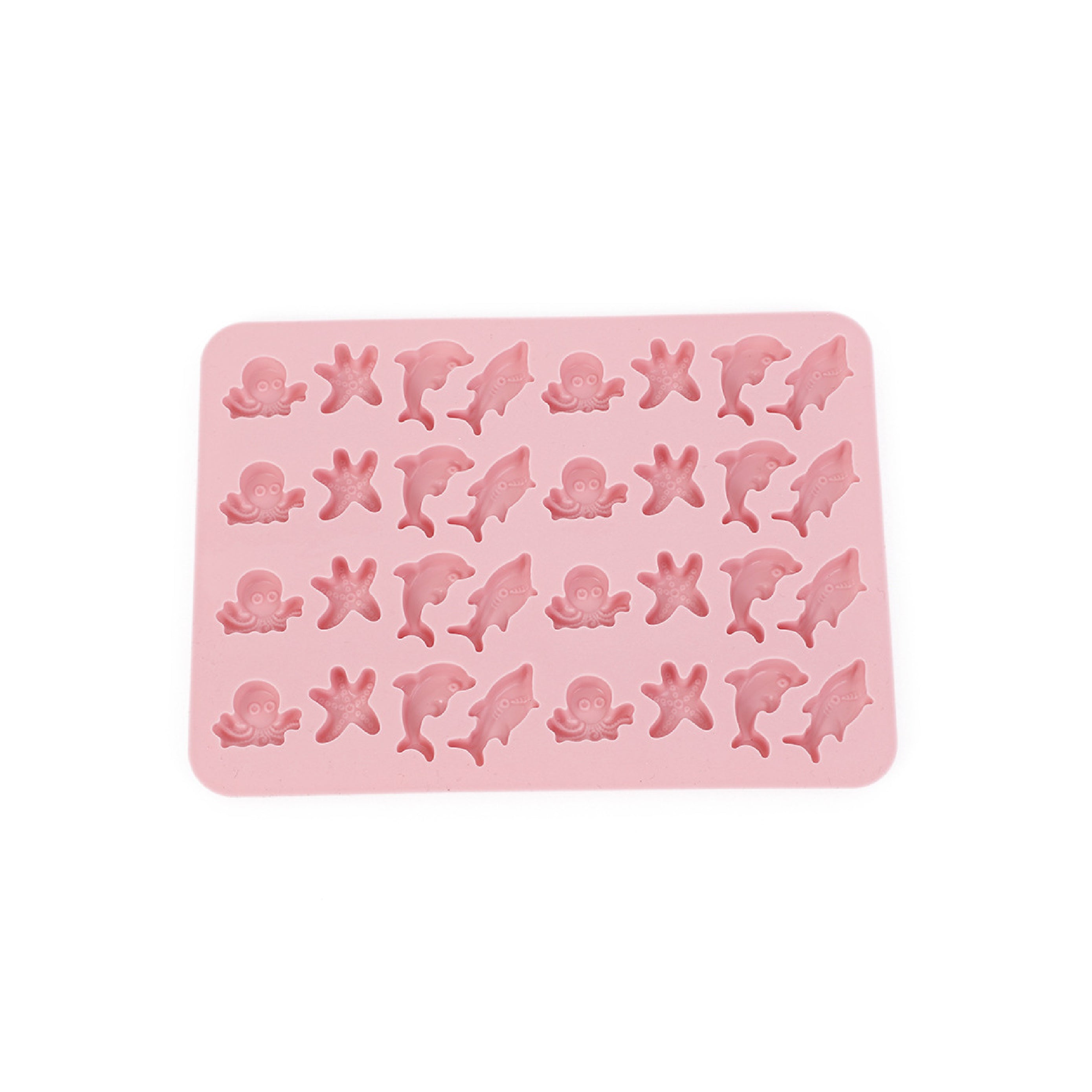 Molde de Silicona Mini Animales Mar X 32 Cavidades