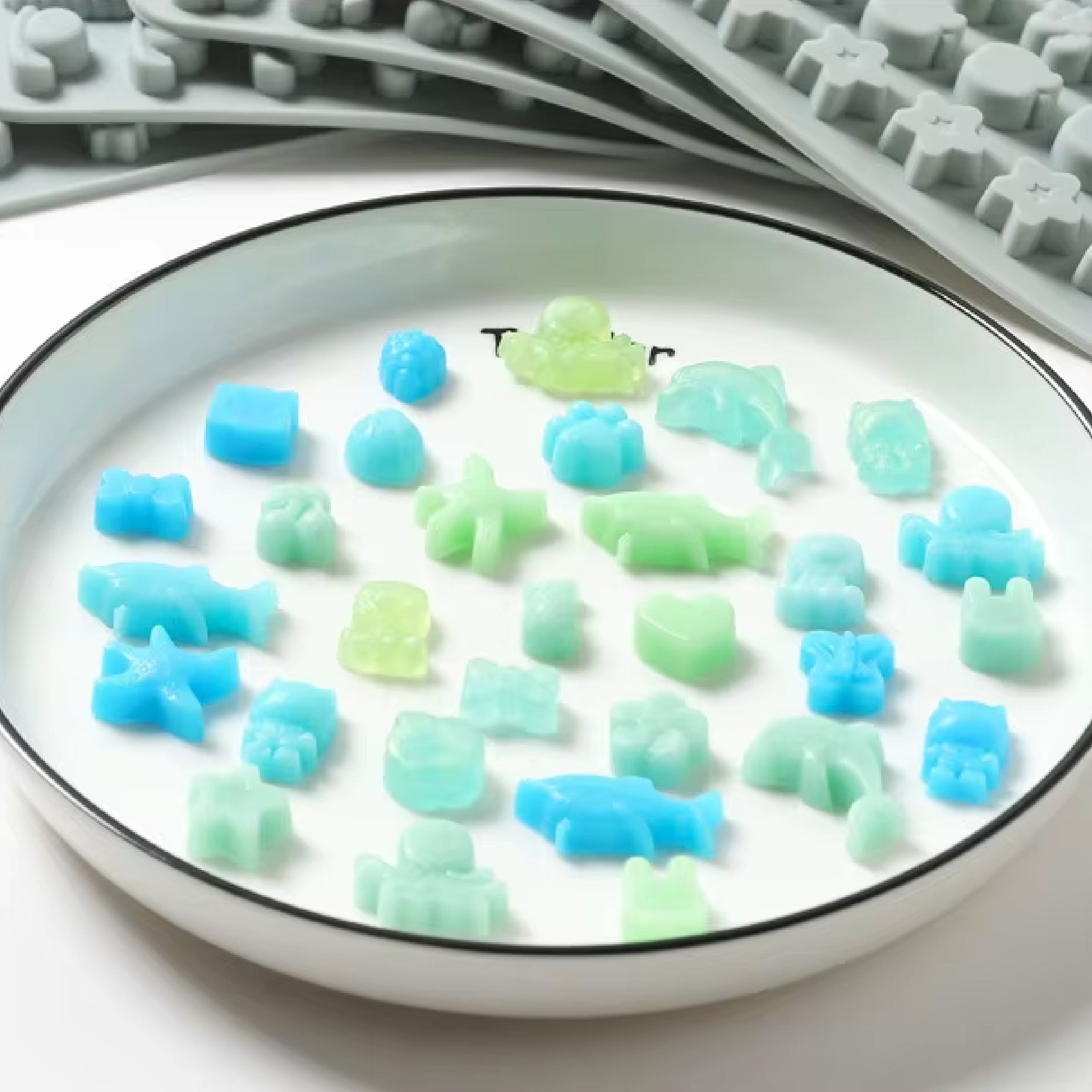 Molde de Silicona Mini Animales Mar X 32 Cavidades