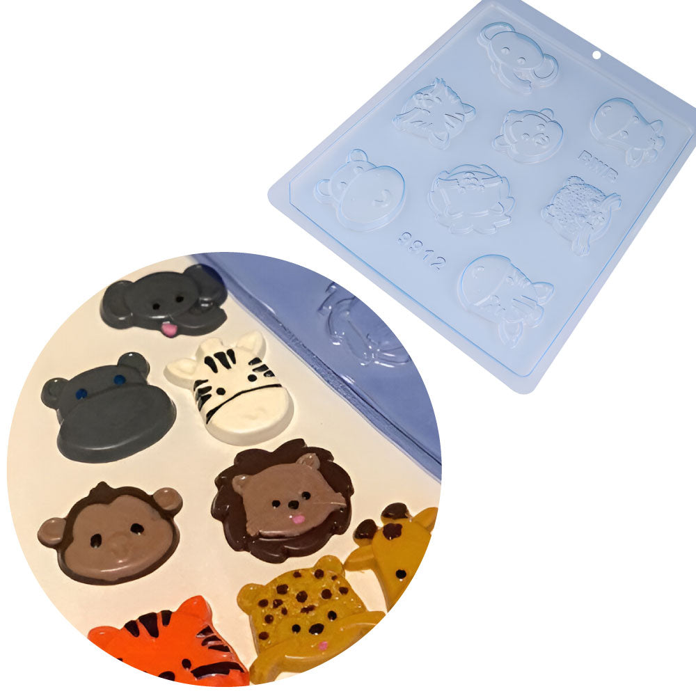 Molde para Chocolate Animales X 8 Cavidades BWB