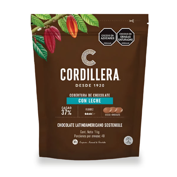 Chocolate Real con Leche 37% Cacao x 1 Kg Cordillera