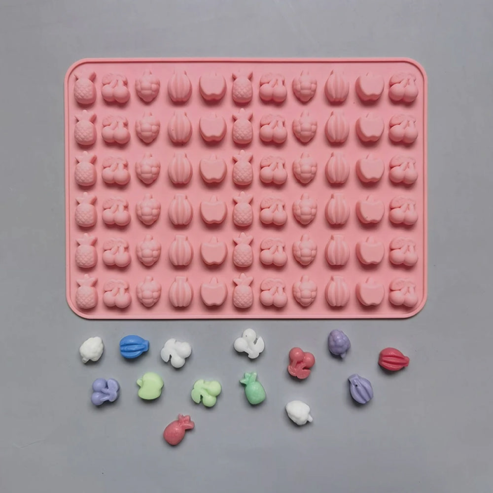 Molde de Silicona Gomitas Frutas X 66 Cavidades