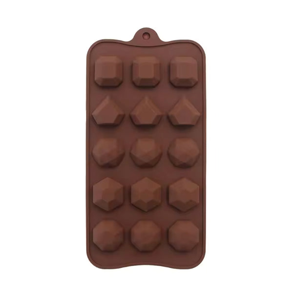 Molde Silicona Choco Gemas 15 Cavidades