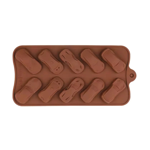 Molde Silicona Choco Carros Colección Selva Negra