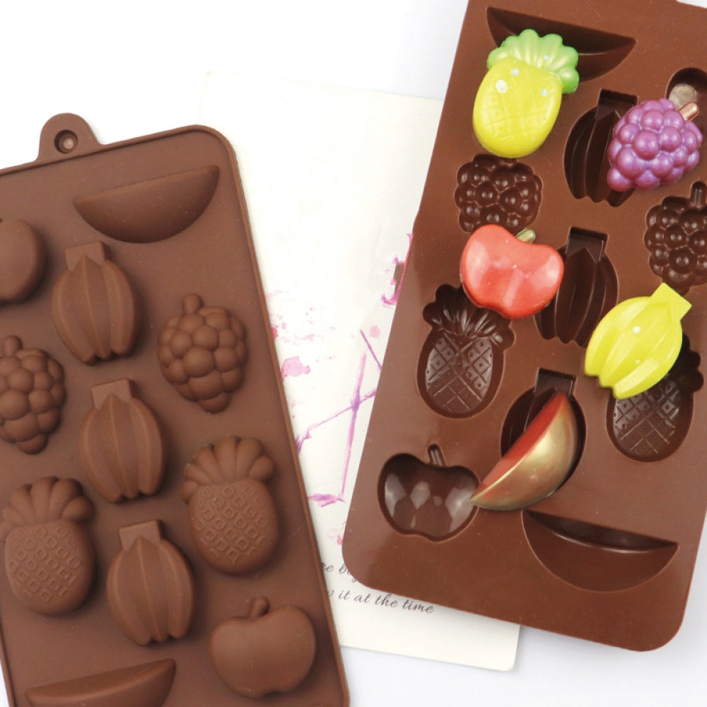 Molde de Silicona frutas x 11 Cavidades