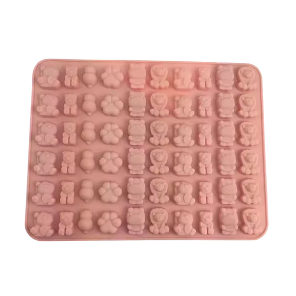 Molde Silicona Mini Animales Selva Negra 60 Cavidades