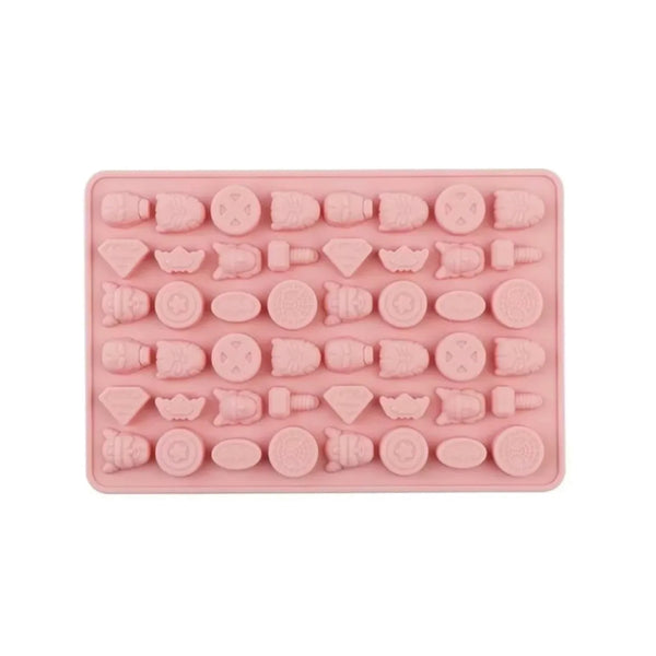 Molde Silicona Mini Superhéroes Selva Negra 48 Cavidades