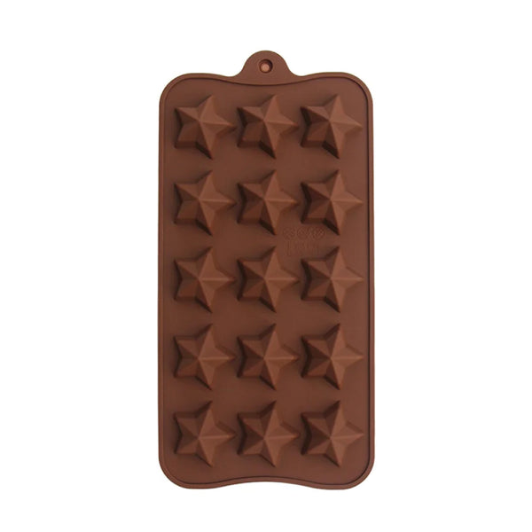 Molde Silicona Choco Estrella 3D Selva Negra 15 Cavidades