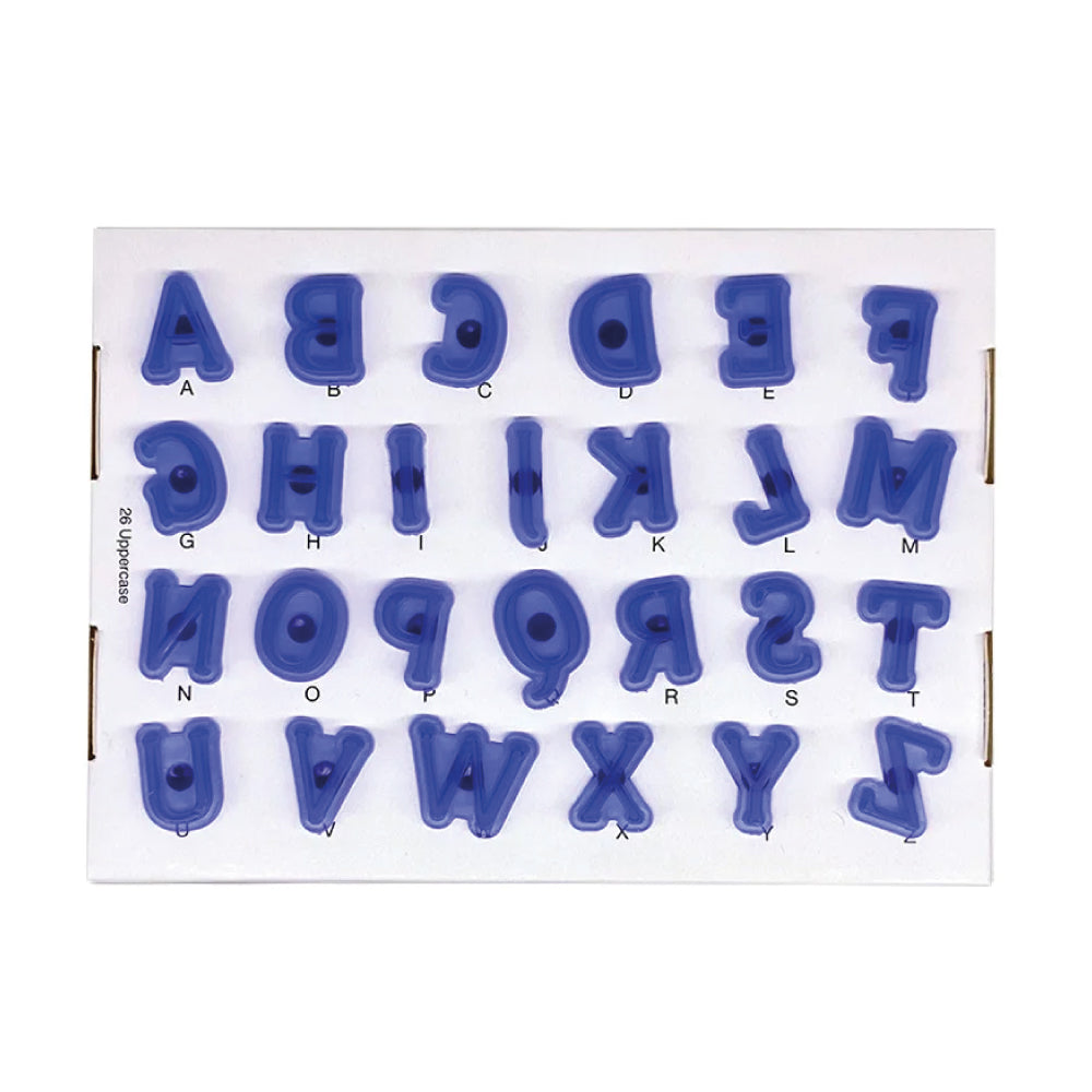 Set Marcador Sellos Abecedario Mayúsculas Selva Negra 26 Unidades