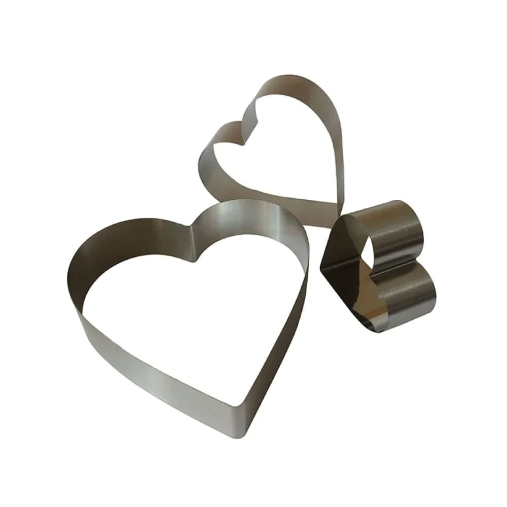 Set Aros Corazón 20 cm 15 cm 10 cm Selva Negra