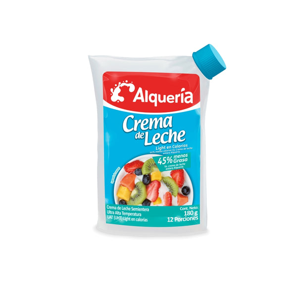 Crema de Leche Light Alquería x 180 Gr