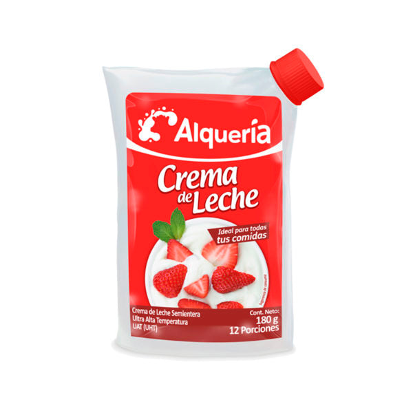 Crema de Leche Alquería x 180 Gr