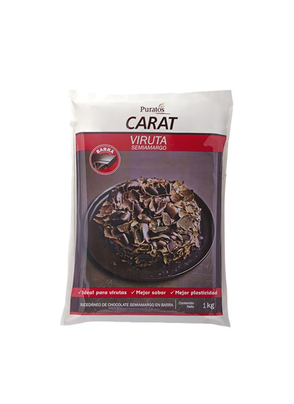 Cobertura de Chocolate Semiamargo Bloque Carat X 1 Kg Puratos