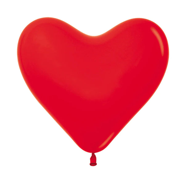 Globo Latex Corazón Fashion Rojo X 12 Unds. Sempertex