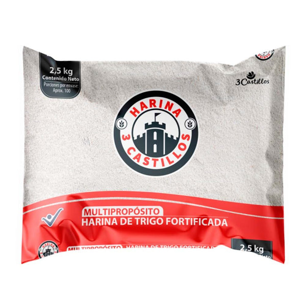 Harina de Trigo Multipropósito x 2,5 Kg 3 Castillos