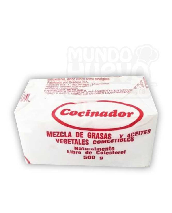 Grasa Vegetal Hidrogenado Cocinador x 500 Gr