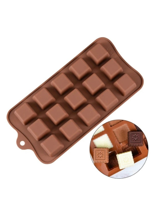 Molde de Silicona Choco Cubito X 15 Cavidades