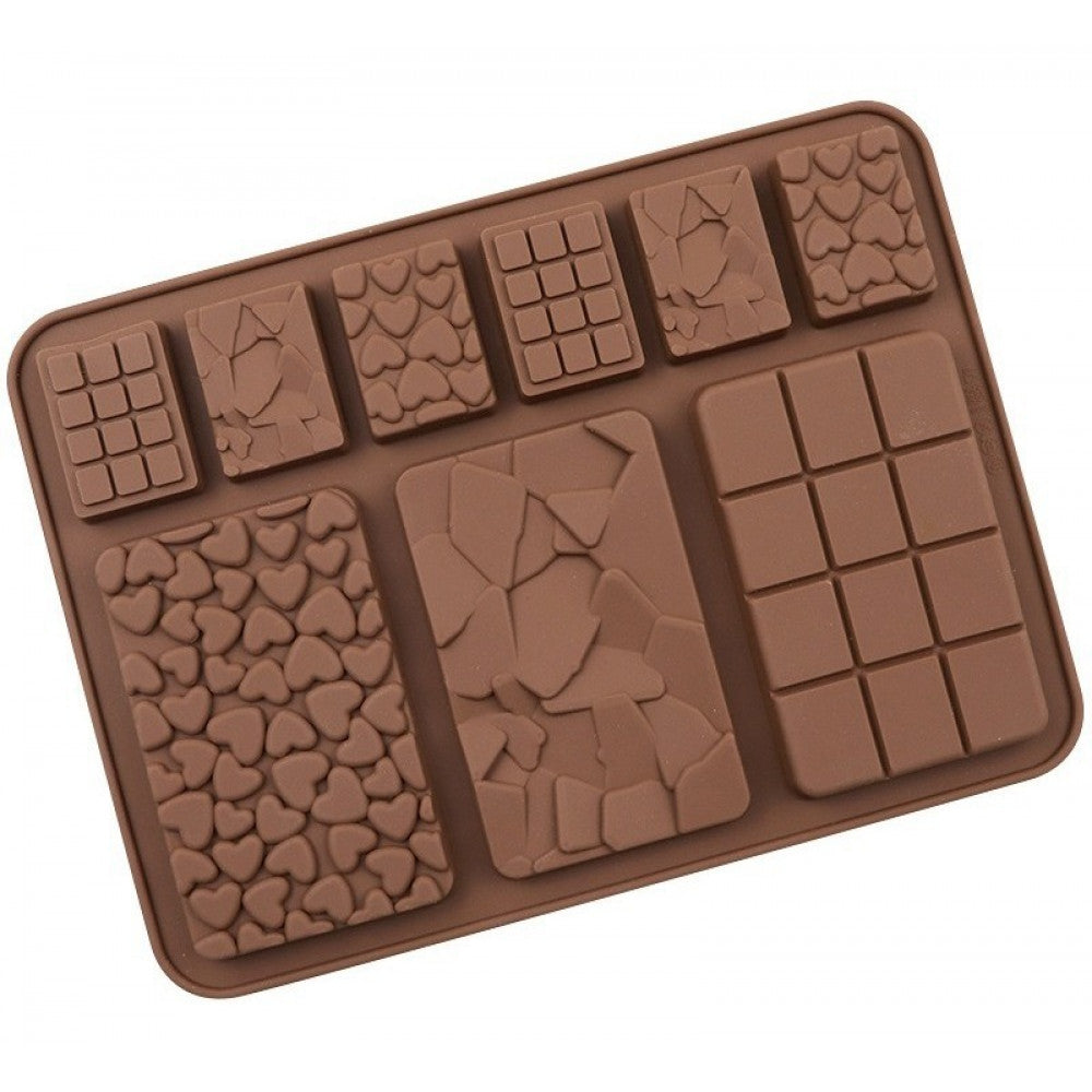 Molde de Silicona Chocolatina Varias X 9 Cavidades