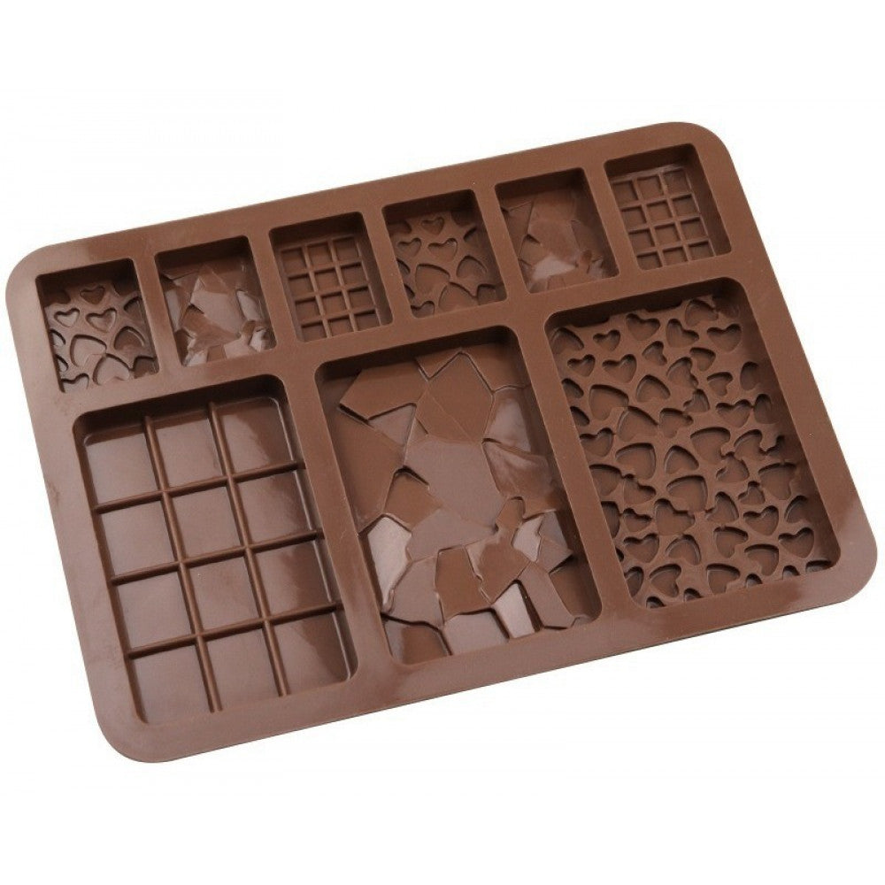 Molde de Silicona Chocolatina Varias X 9 Cavidades