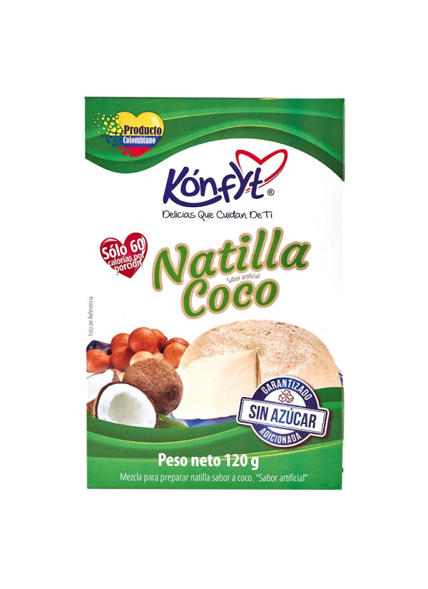 Natilla Coco sin Azúcar X 120 Gr Konfyt