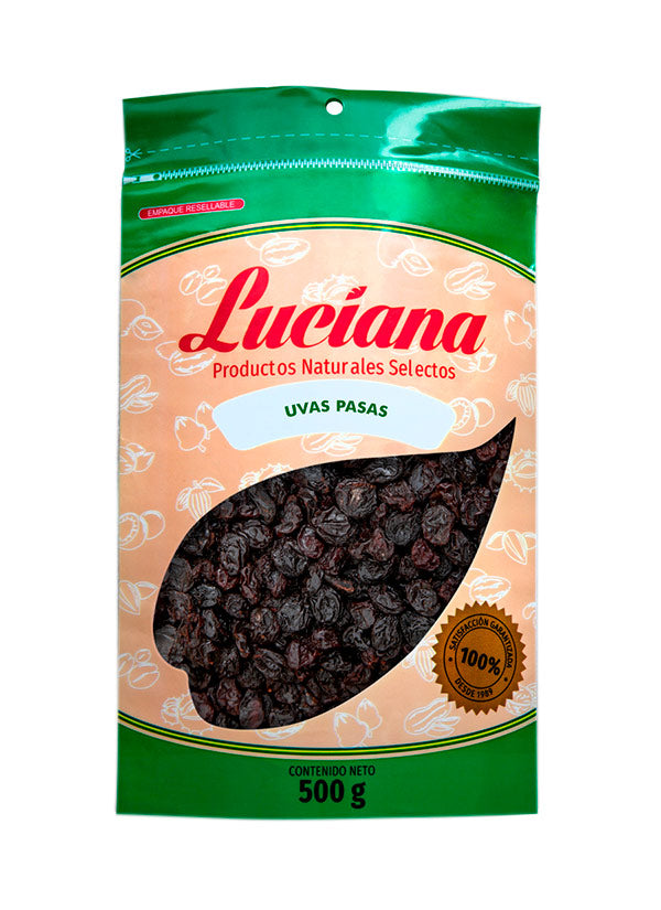 Uvas Pasas Luciana x 500 Gr