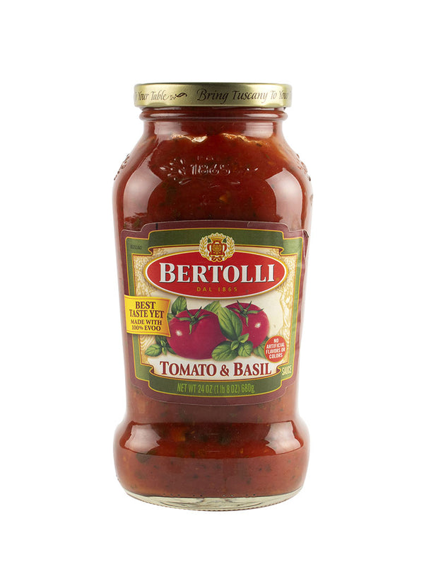 Salsa Tomate y Albahaca x 680 Gr Bertolli