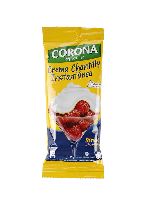 Crema Chantilly Instantanea Corona x 80 G