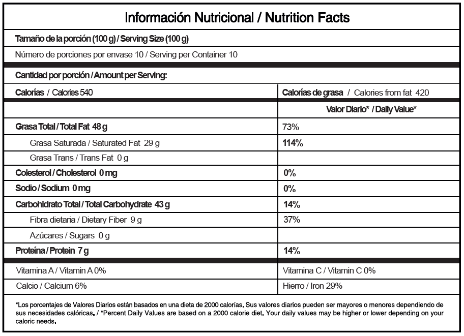 Chocolate Orgánico Amargo 80% Cacao Sin Azúcar x 1 Kg Equiori