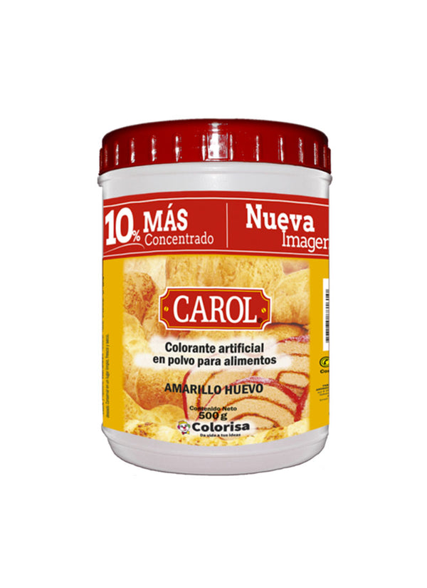 Colorante en Polvo Amarillo Huevo x 500 Gr Carol