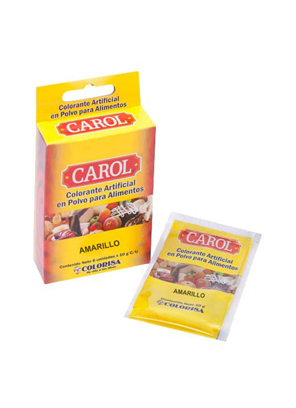 Colorante en Polvo Para Alimentos Amarillo x 10 Gr Carol