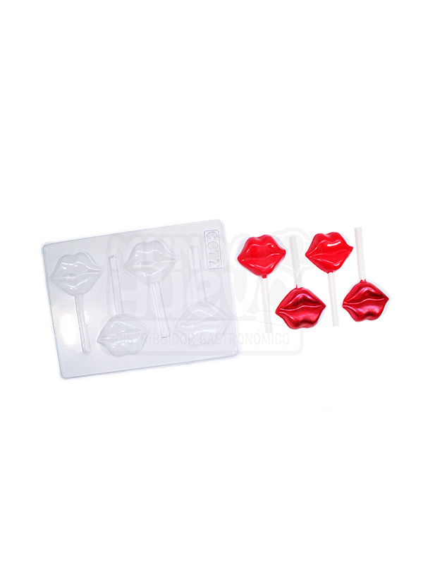 Molde de Acetato Colombina Labios X 4 Cavidades