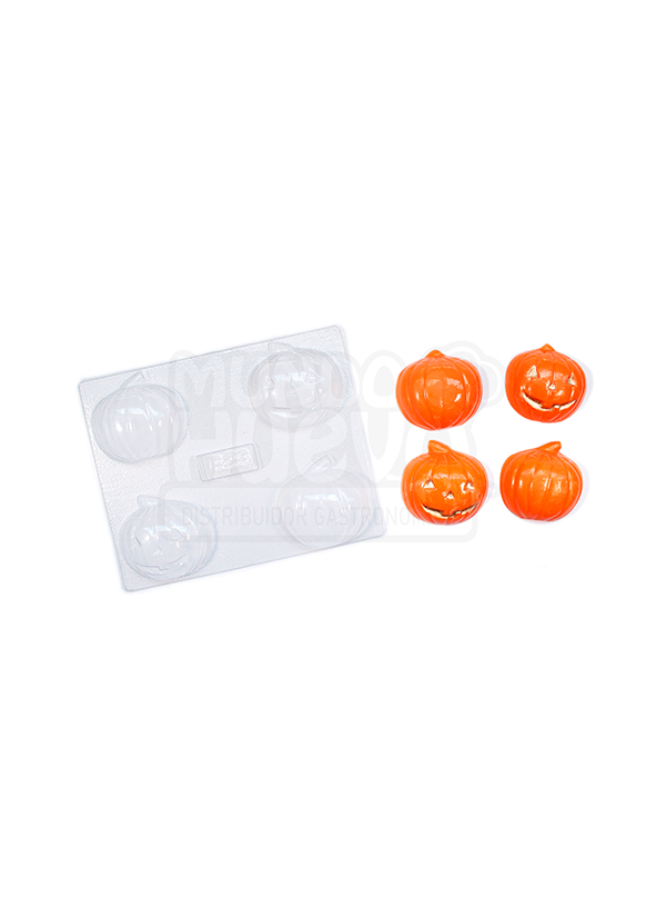 Molde de Acetato Calabaza X 4 Cavidades