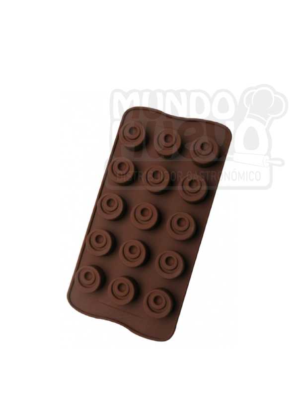 Molde de Silicona Choco Trufa X 15 Cavidades