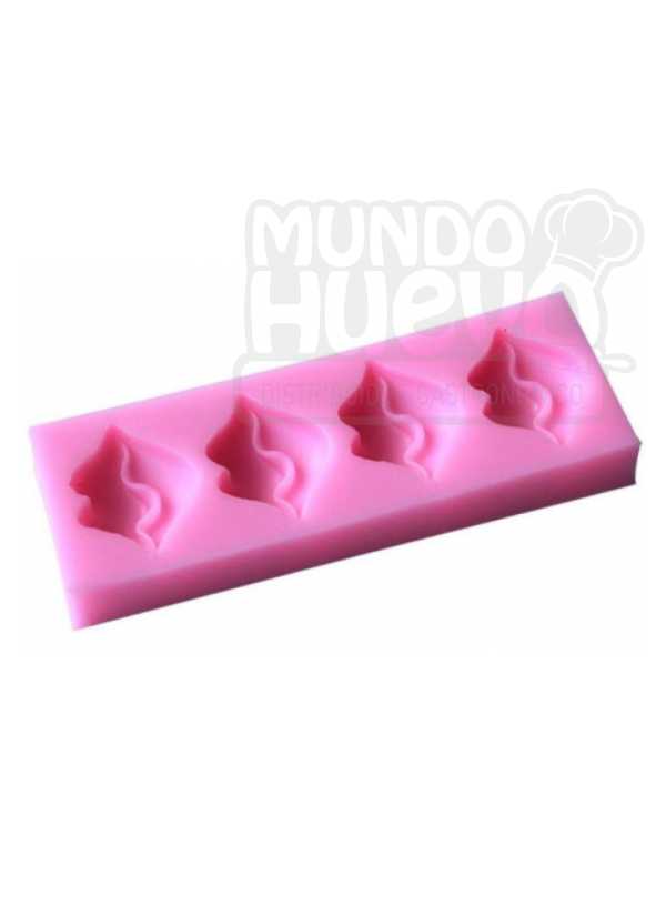 Molde de Silicona Labios X 4 Cavidades