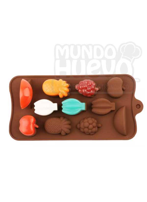 Molde de Silicona frutas x 11 Cavidades