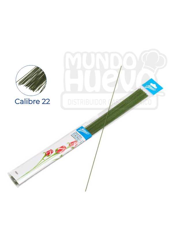 Alambre Floral Verde Ateco Nº 22 x 50 Unds.