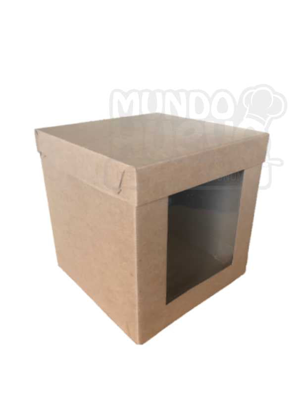 Caja Kraft Torta Acetato 30 X 30 Cm